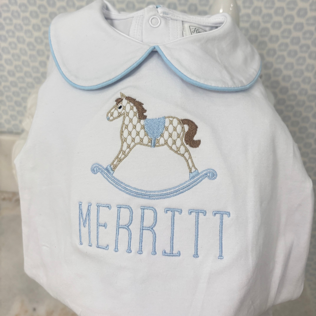 Everyday Play White Collared Bubble with Blue Trim