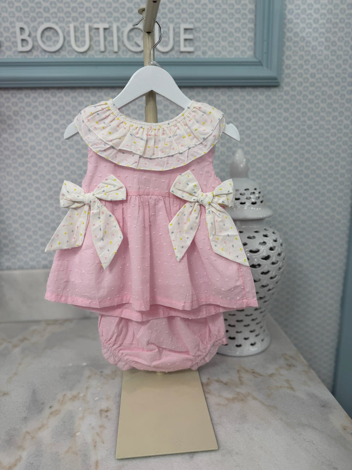 The Eloise Swiss Dot Diaper Set