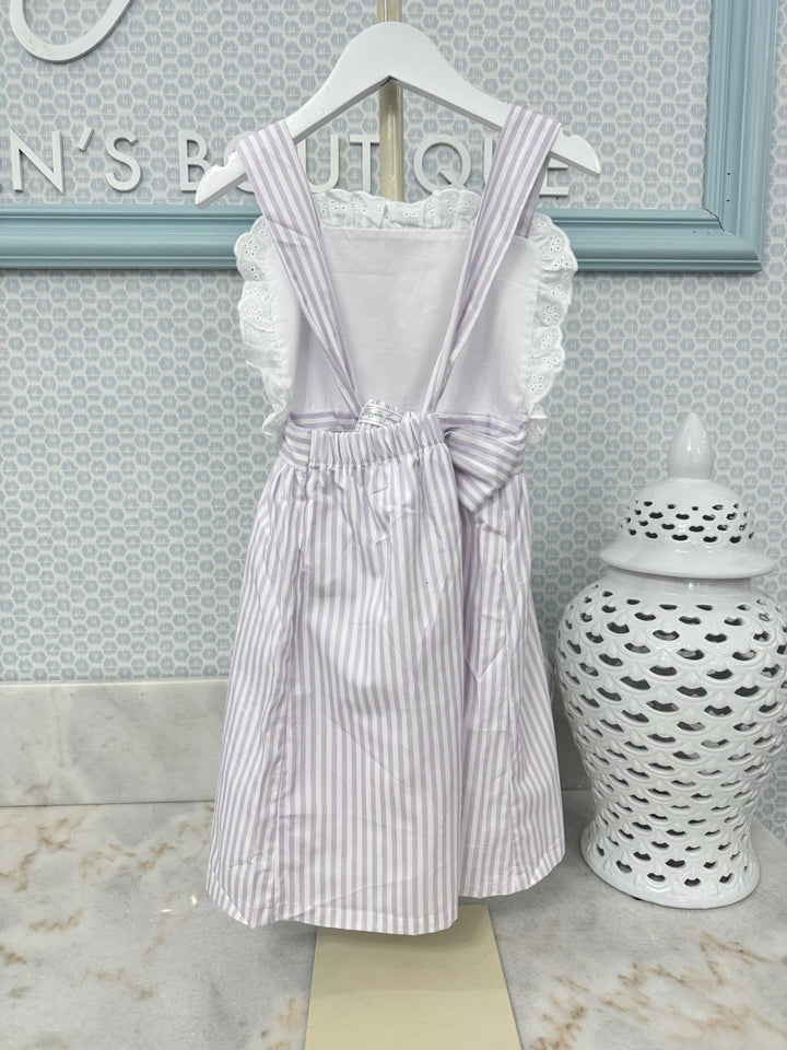 The Summer Stripe Dress - Lilac