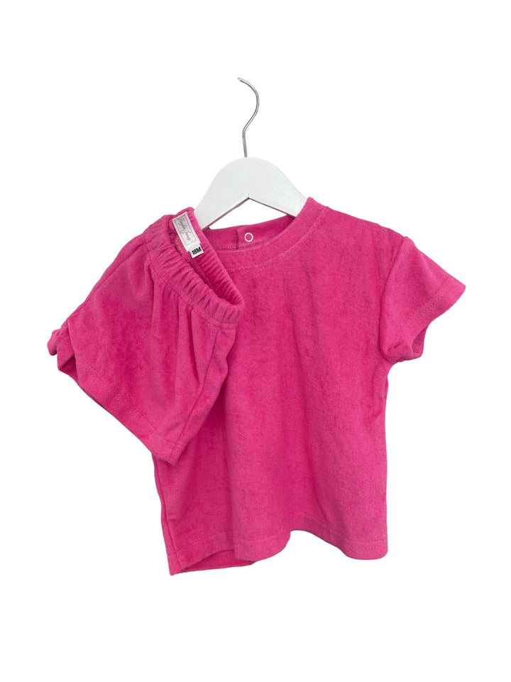 Hampton James Terry Short Set - Hot Pink