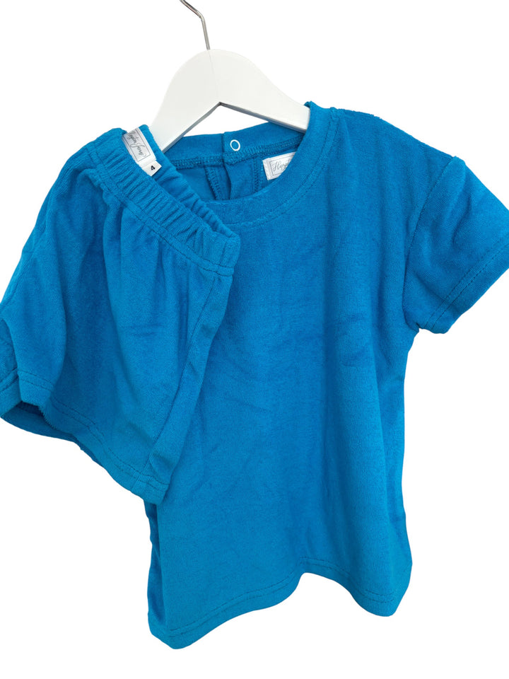 Hampton James Terry Short Set - Cobalt Blue