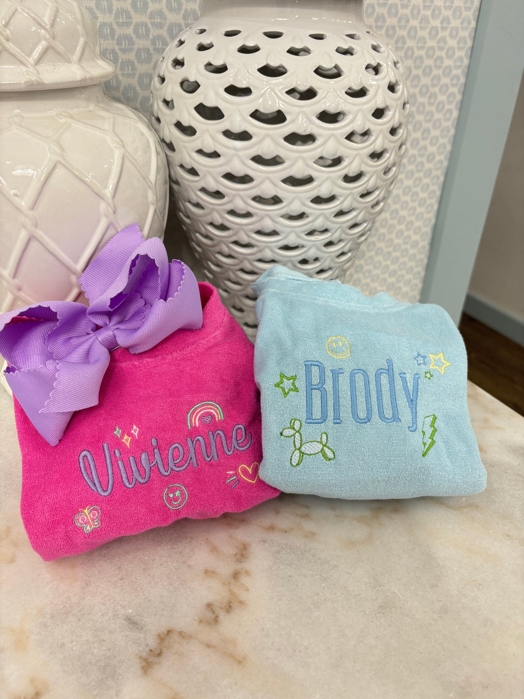 Hampton James Terry Short Set - Hot Pink