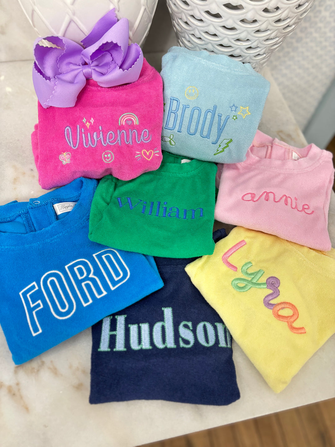 Hampton James Terry Bubble - Cobalt Blue