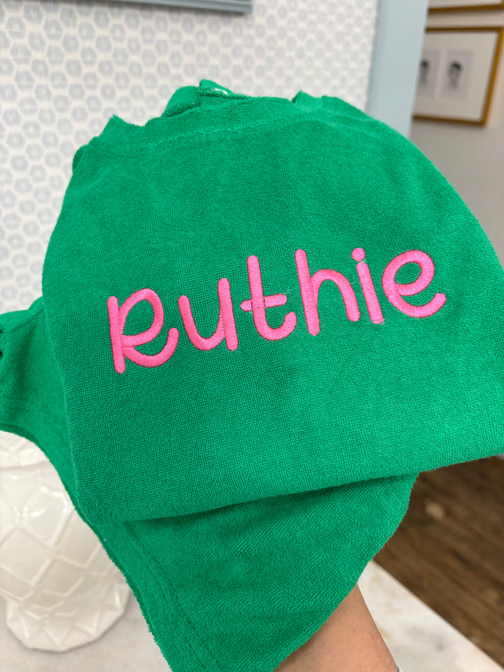 Hampton James Terry Short Set - Kelly Green