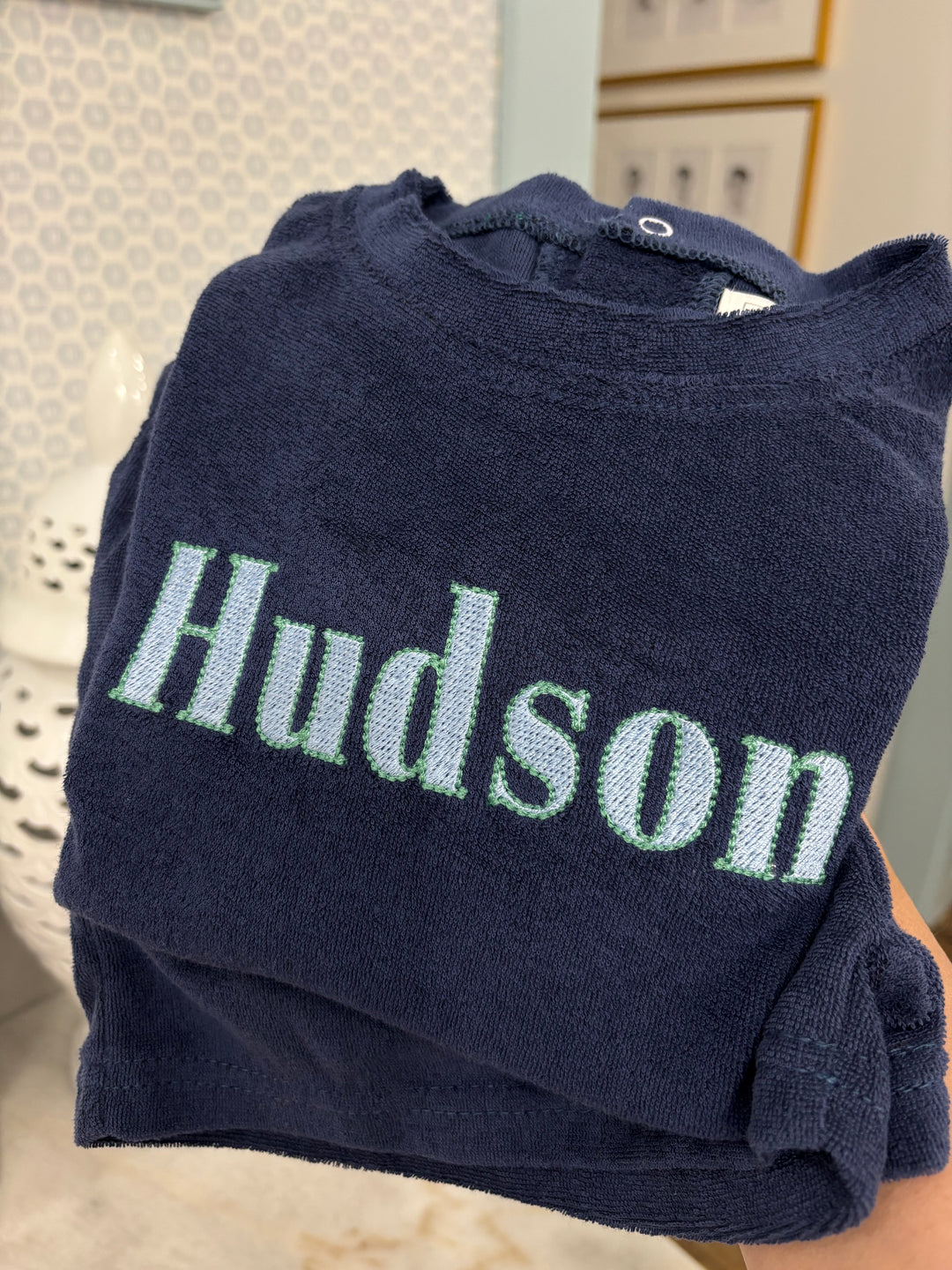 Hampton James Terry Short Set - Navy