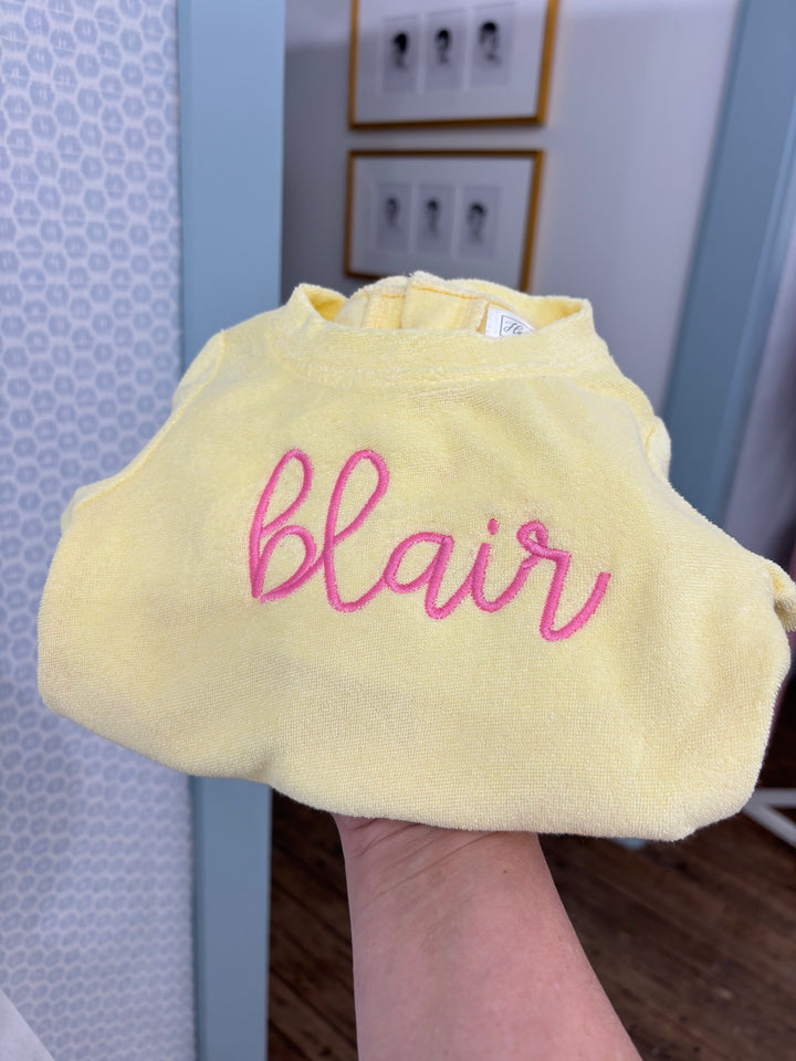 Hampton James Terry Bubble - Pastel Yellow