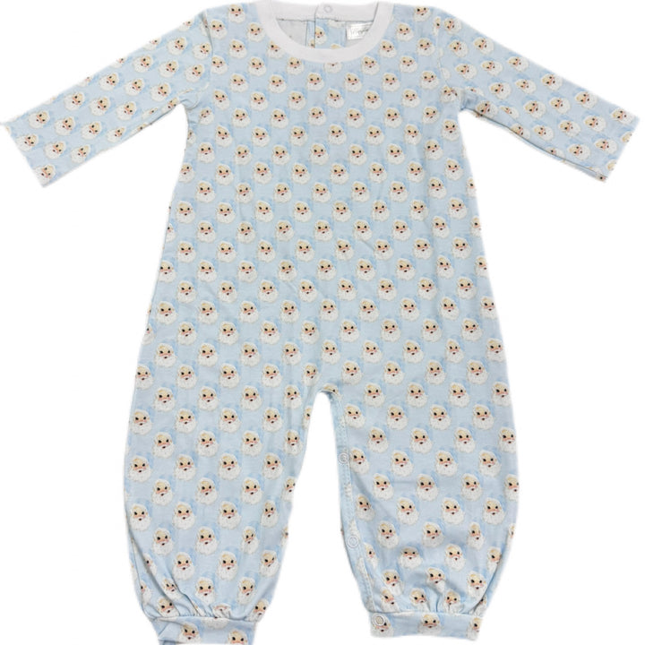 Christmas Blue Santa Romper - PREORDER - ESD Early November