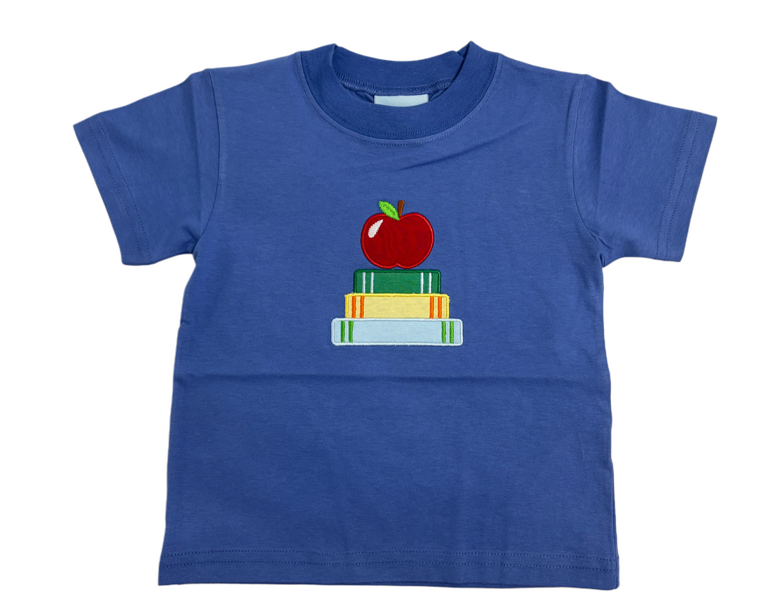 Smiley Crab: Blue Back to School Books T-Shirt
