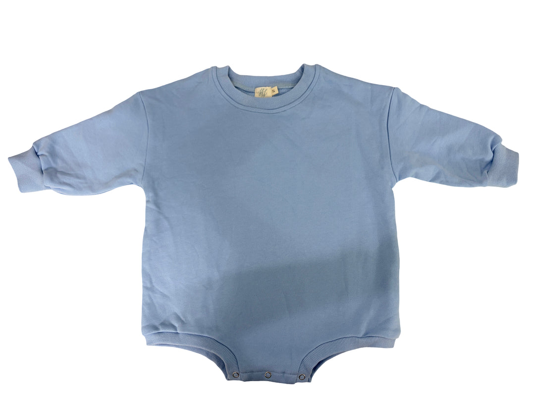 0-3m Light Blue Sweatshirt Bubble
