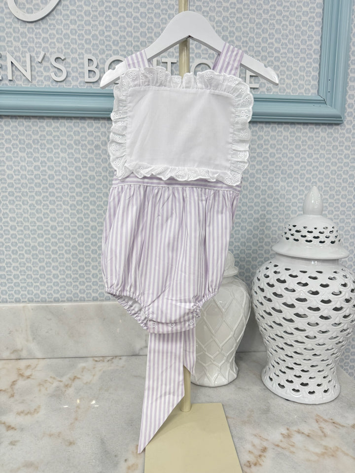 18m- The Summer Stripe Bubble - Lilac