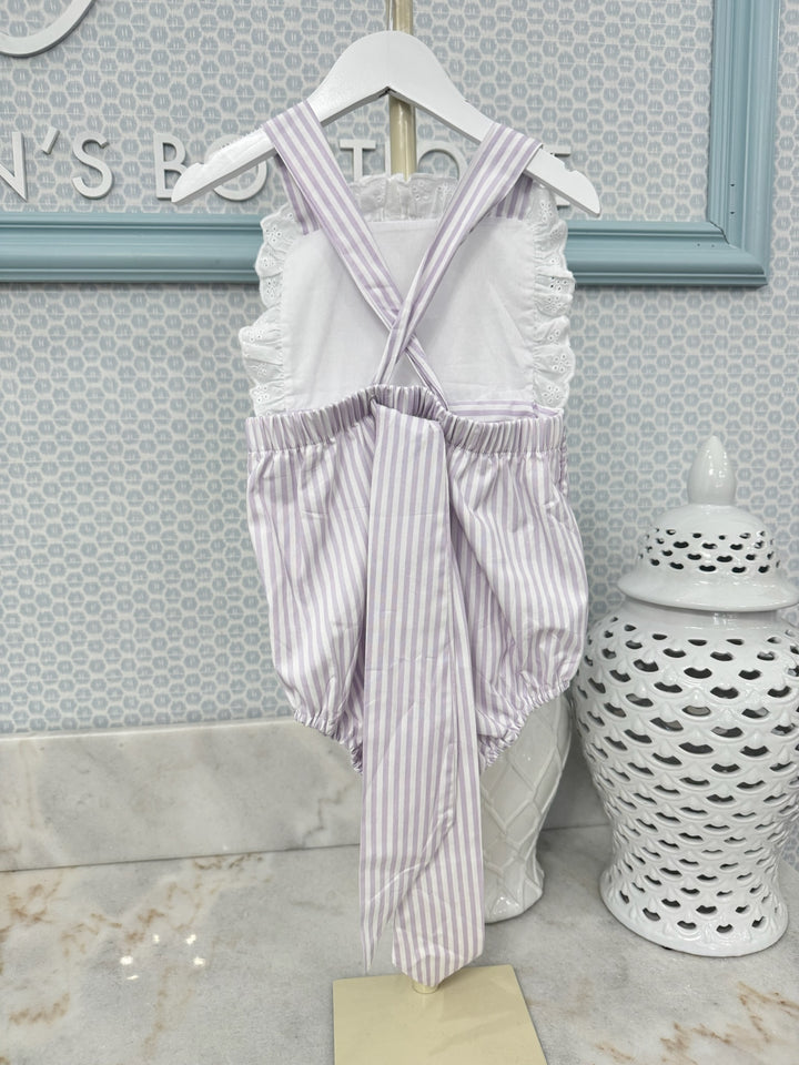 18m- The Summer Stripe Bubble - Lilac