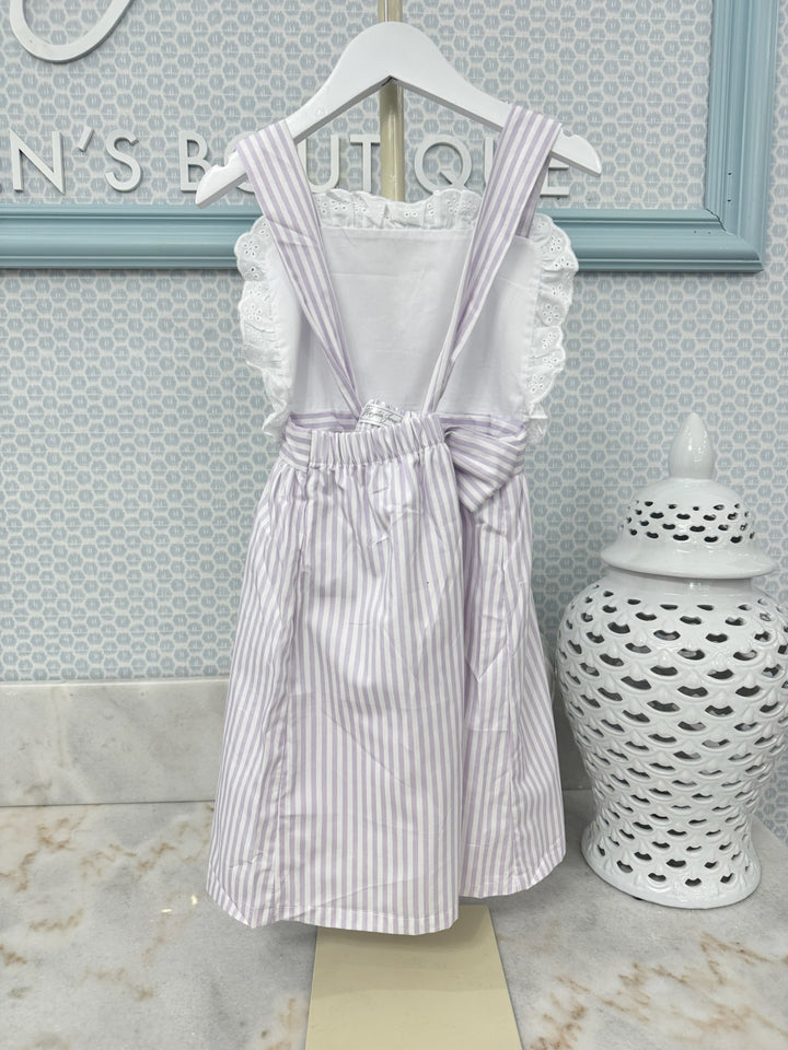 5T- The Summer Stripe Dress - Lilac