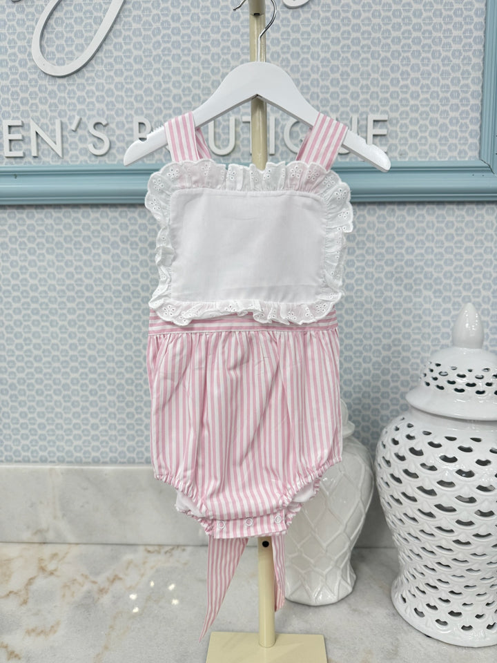 12m- The Summer Stripe Bubble - Pink