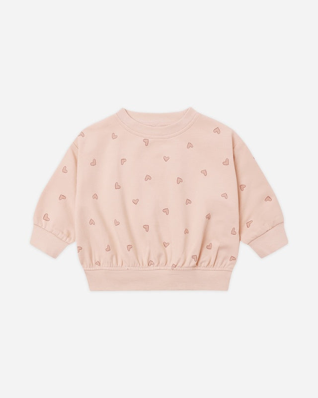 Quincy Mae - Relaxed Sweatshirt Set - Hearts