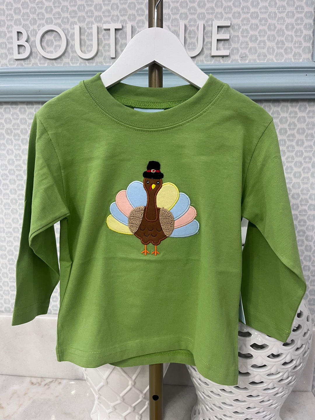Smiley Crab: Moss Turkey Long Sleeve T-Shirt