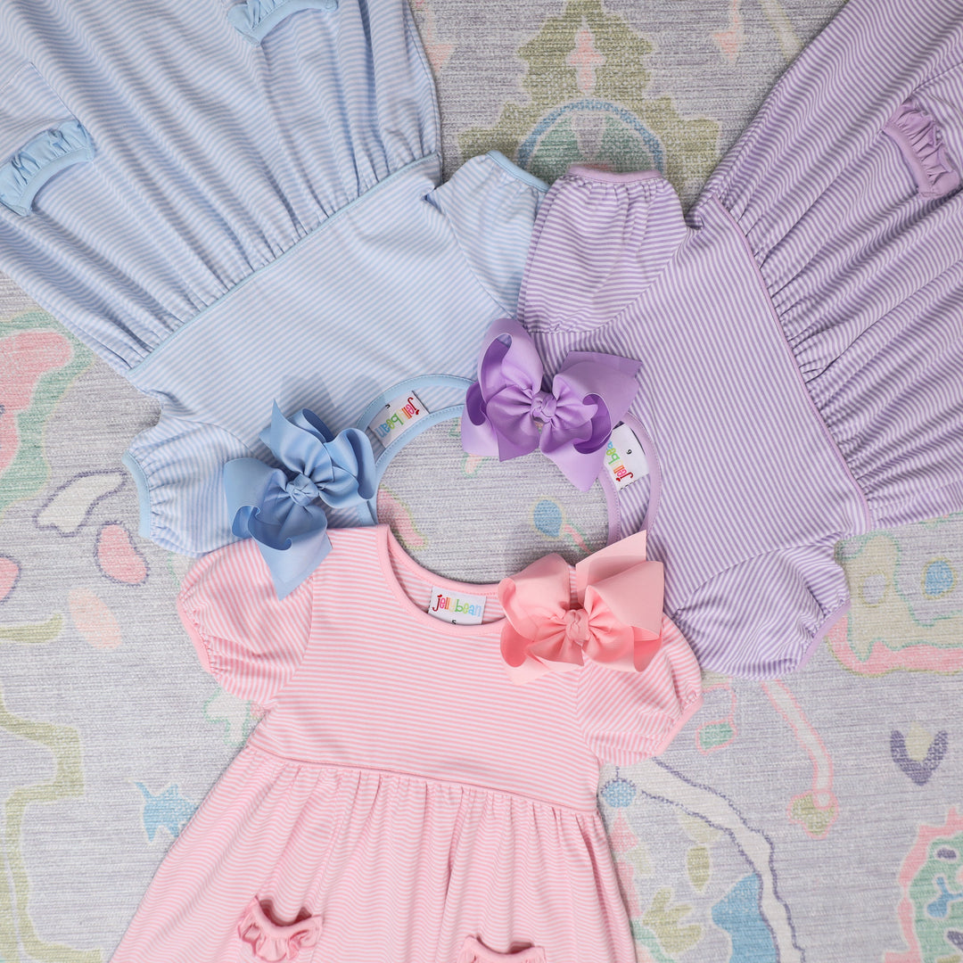 Kate Dress - Light Blue Stripe