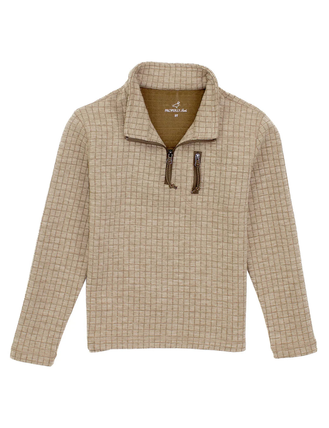 Properly Tied - Boys Delta Pullover White Oak