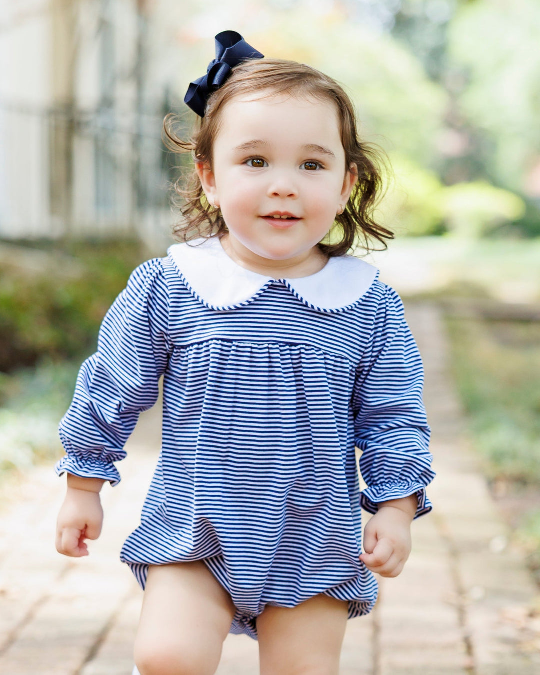Lottie Bubble- Navy Stripe