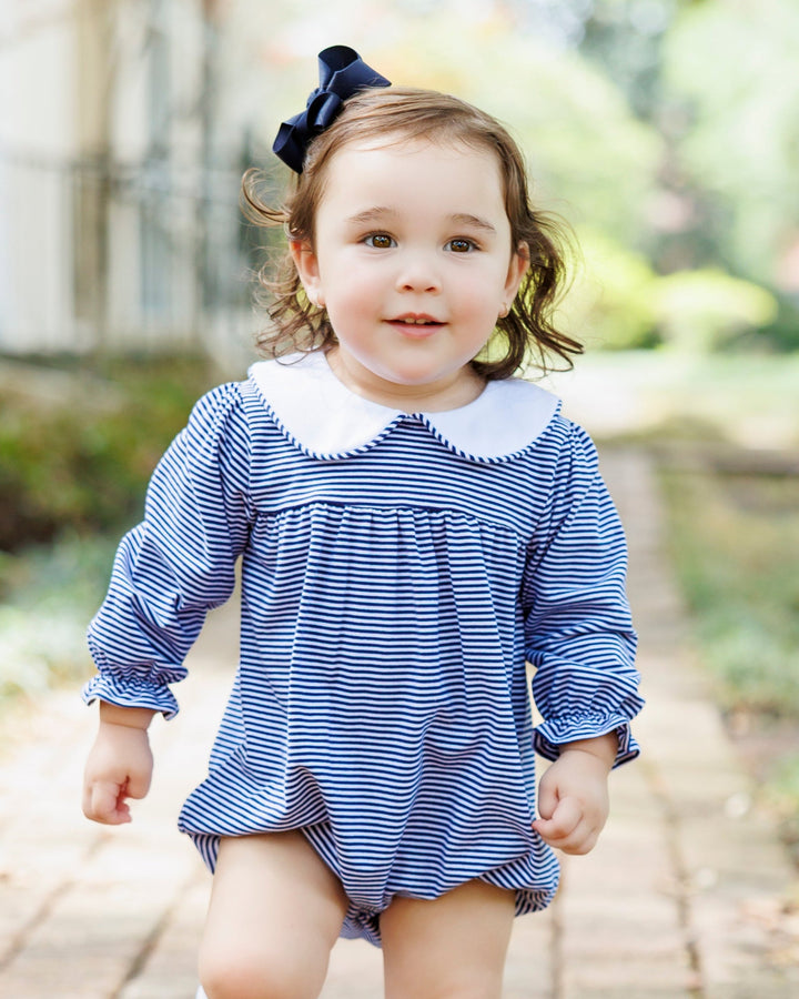 Lottie Bubble- Navy Stripe