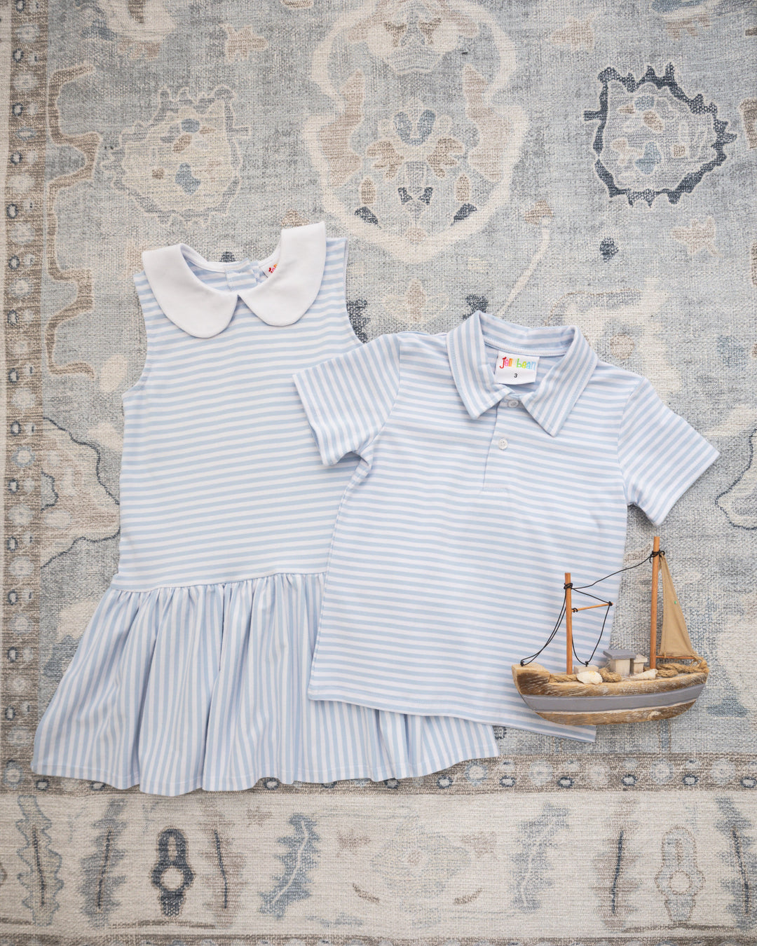 Michael Polo- Light Blue Medium Stripe