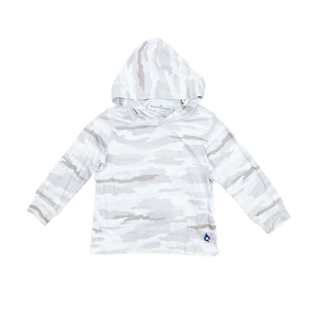 Blue Quail: Artic Camo Lightweight Performance Hoodie