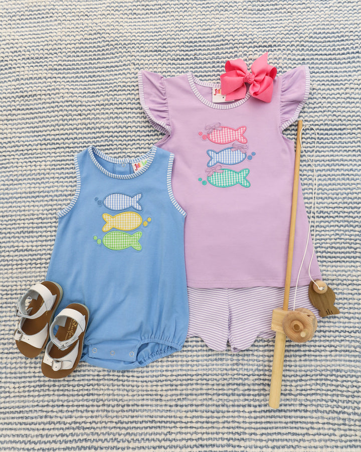One Fish Two Fish Scallop Short Set