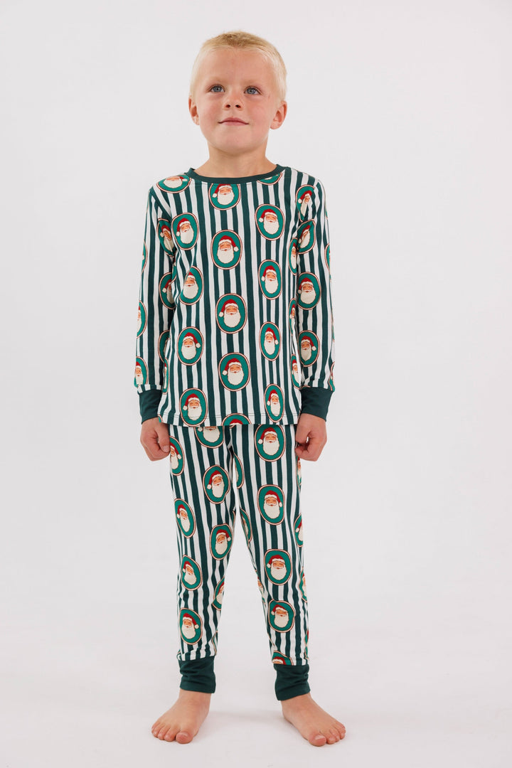 In my Jammers - Green Santa Claus Lane Two Piece Set