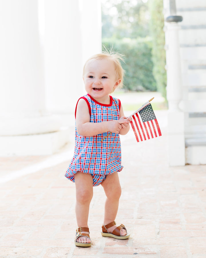 Patriotic Plaid Avery Bubble