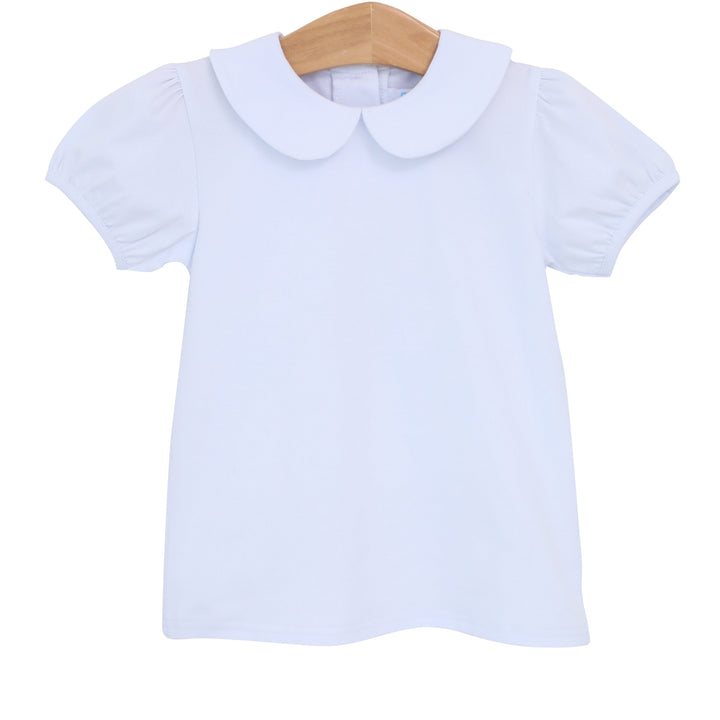 Peter Pan Collar Top- White