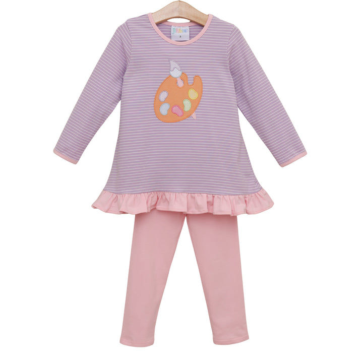 Pretty Painter Ruffle Pants Set