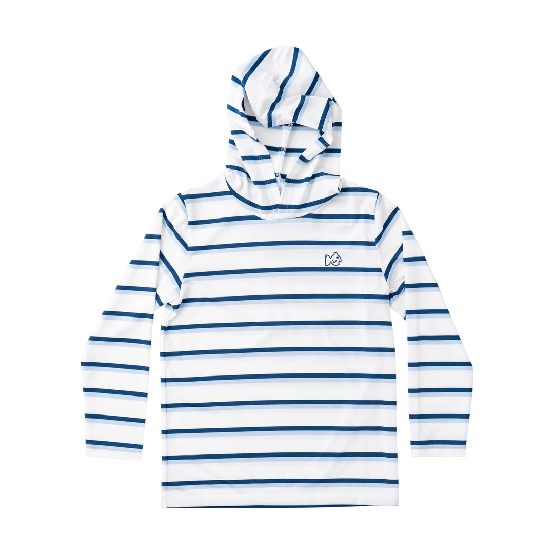 Prodoh - Kid's Pro Performance Hoodie T-shirt – African Pompano Stripe Art