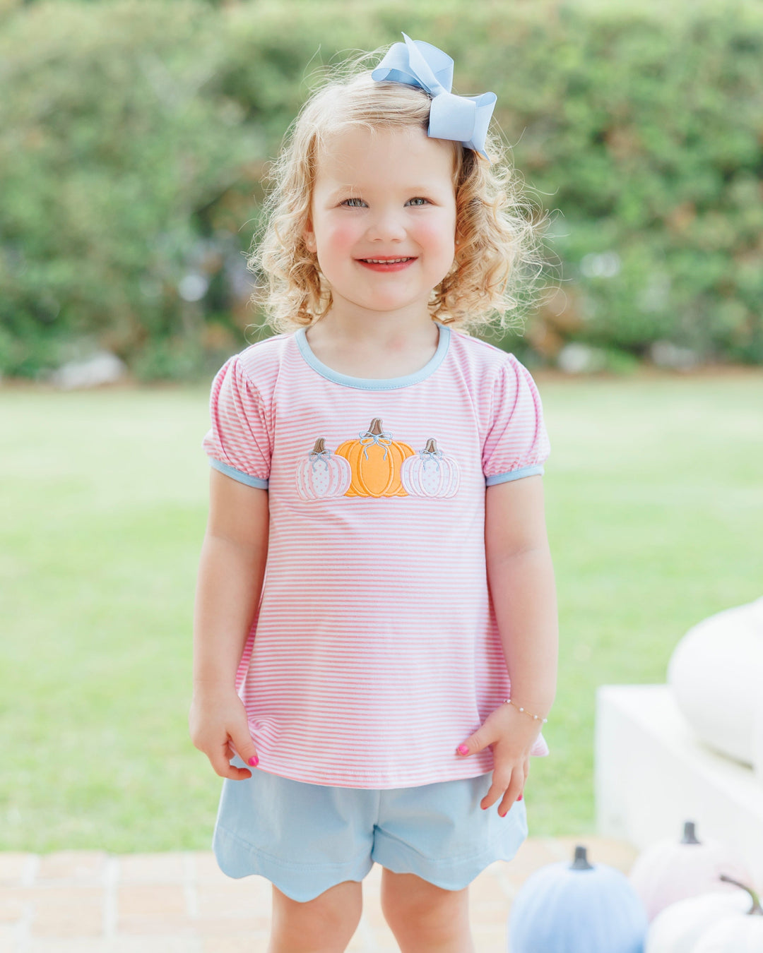 Pumpkin Pals Scallop Short Set