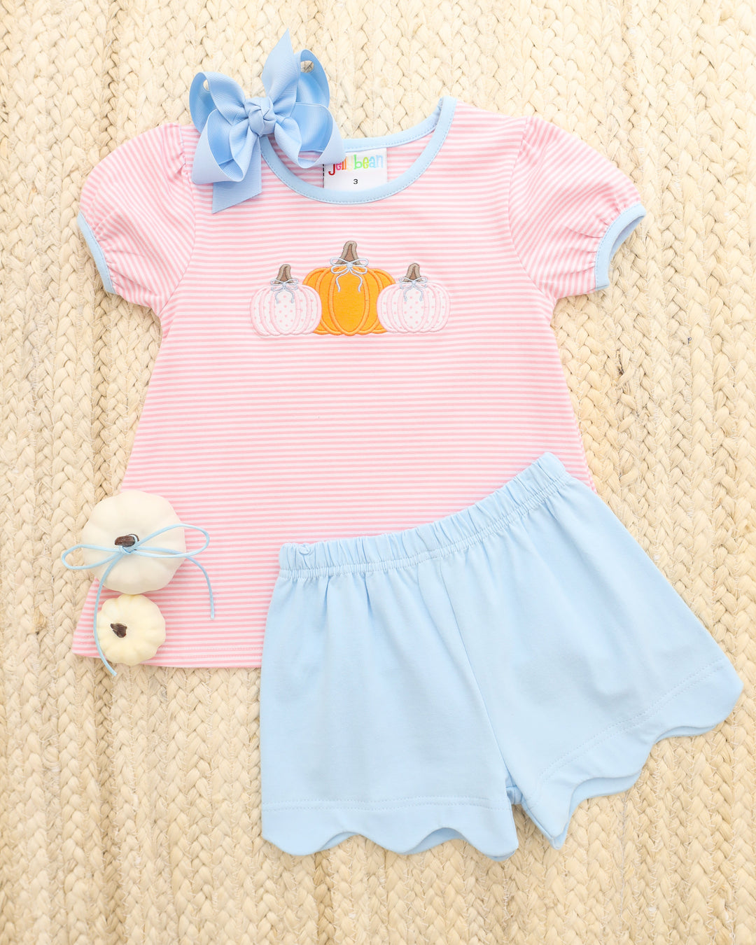 Pumpkin Pals Scallop Short Set