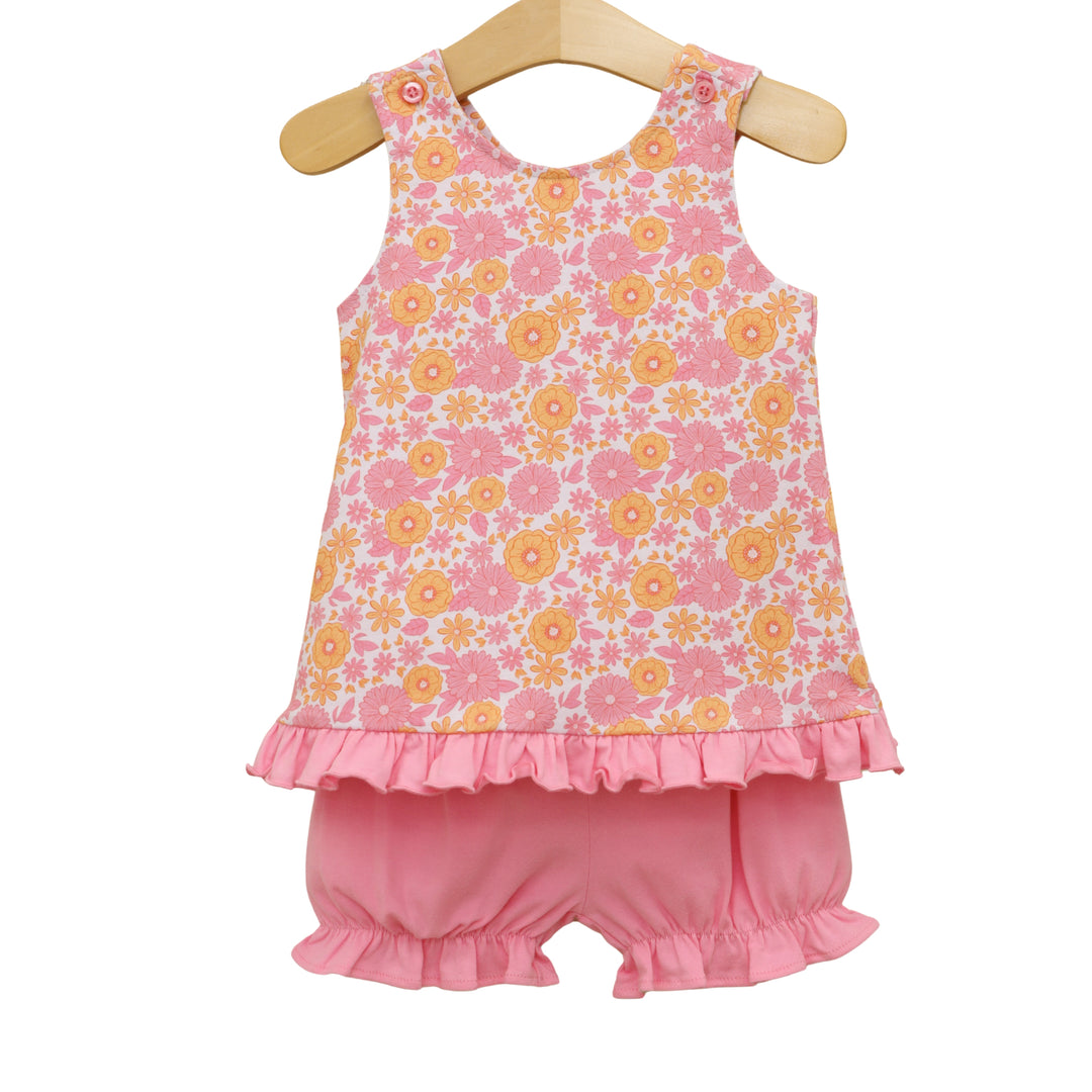Pumpkin Petals Swing Back Bloomer Set