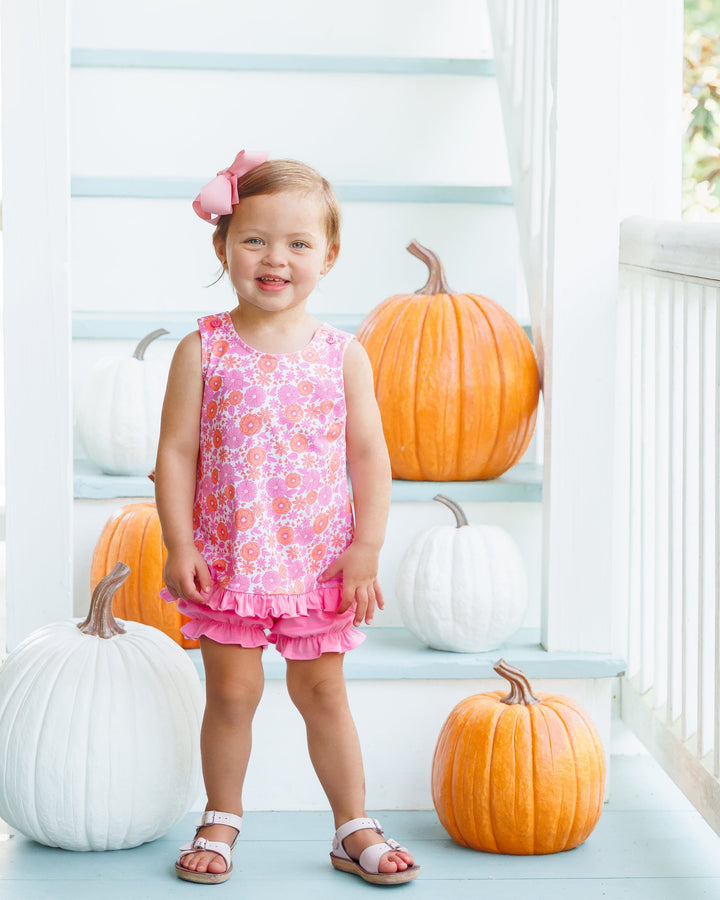 Pumpkin Petals Swing Back Bloomer Set
