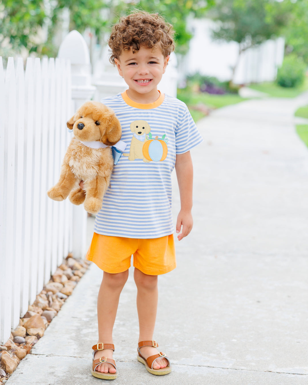 Pumpkins and Paws Short Set