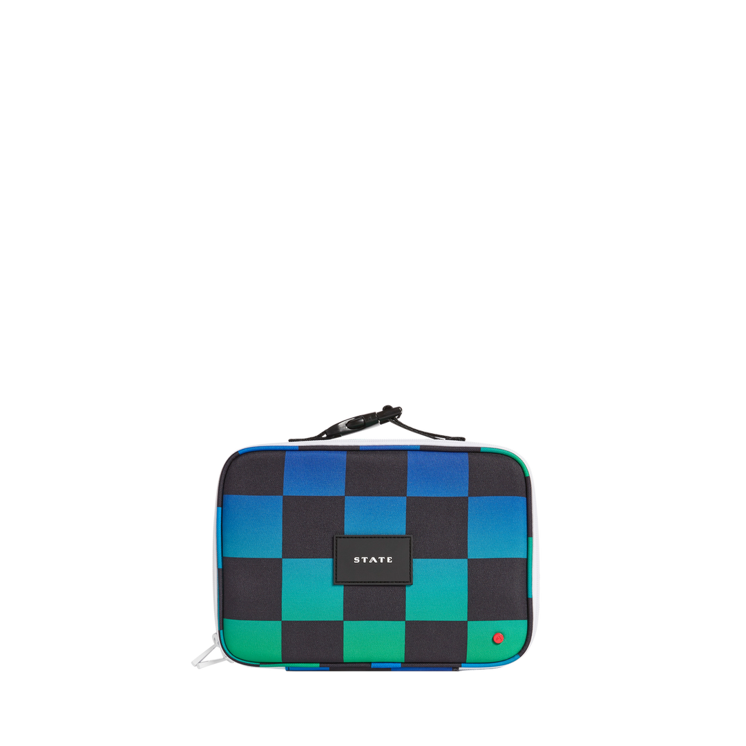 State: Rodgers Lunch Box - Blue Checkerboard