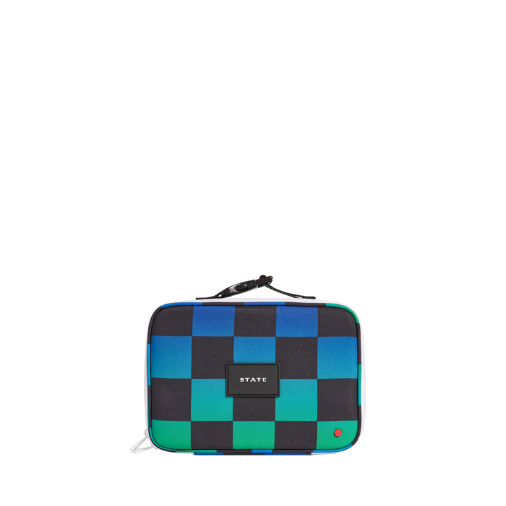 State: Rodgers Lunch Box - Blue Checkerboard