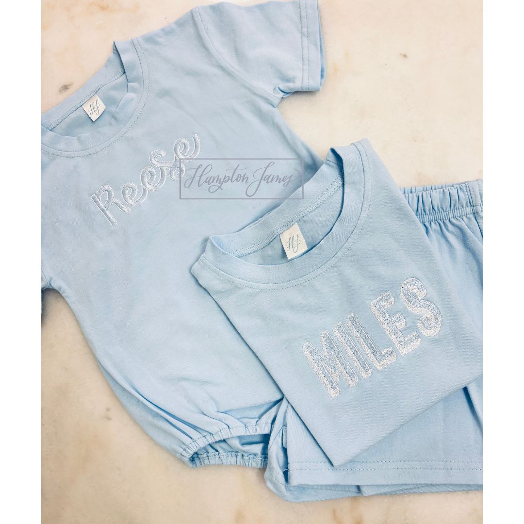 Hampton James Cotton Bubble - Light Blue