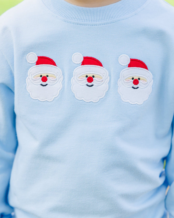 Santa Pullover- Blue