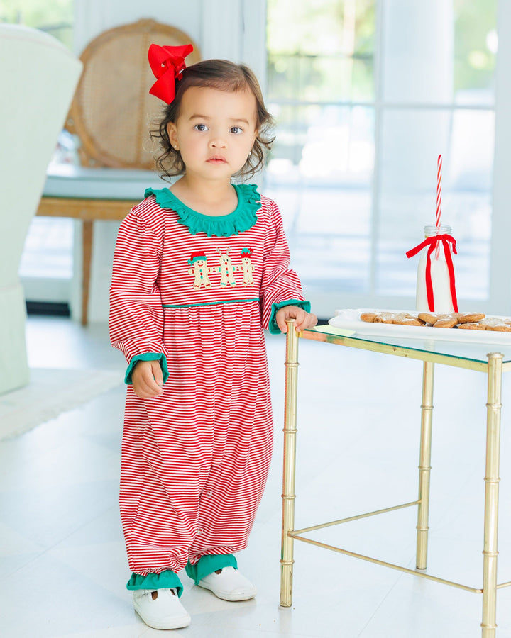 Santa's Sweet Helpers Ruffle Romper