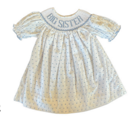 big sister smocked dress Big Sister Dress