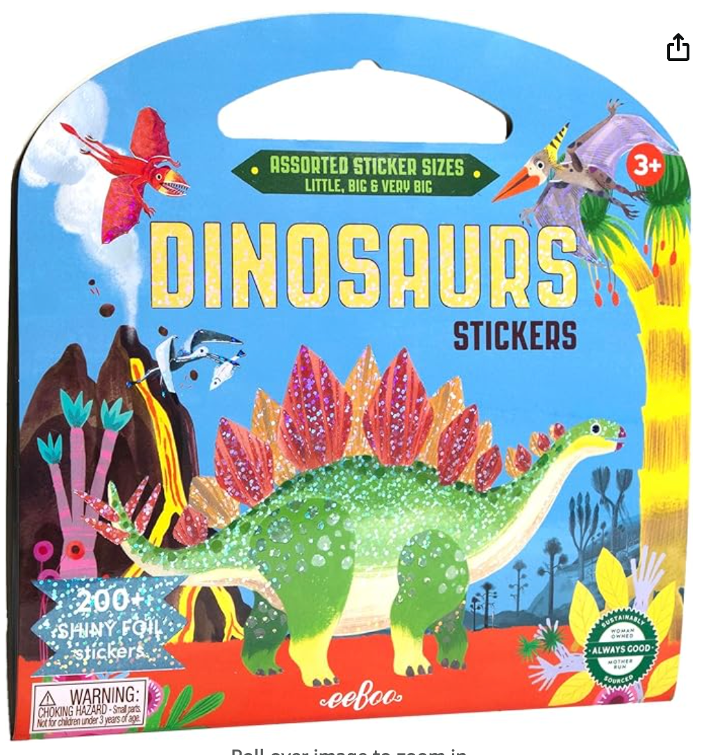 Dinosaurs Shiny Stickers