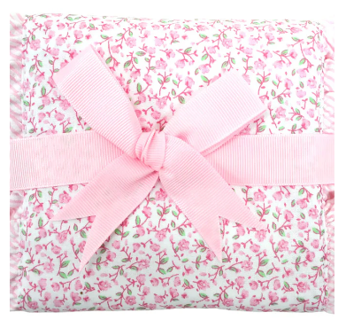 Ballet Pink Fancy Fabric Burp Cloth