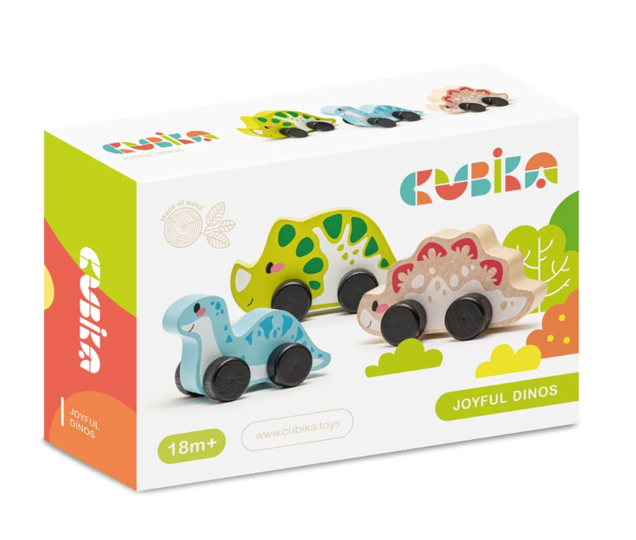 Cubika Wooden Joyful Dinos Set