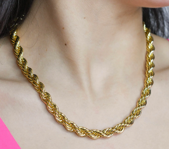 Rope Chunky Gold Necklace