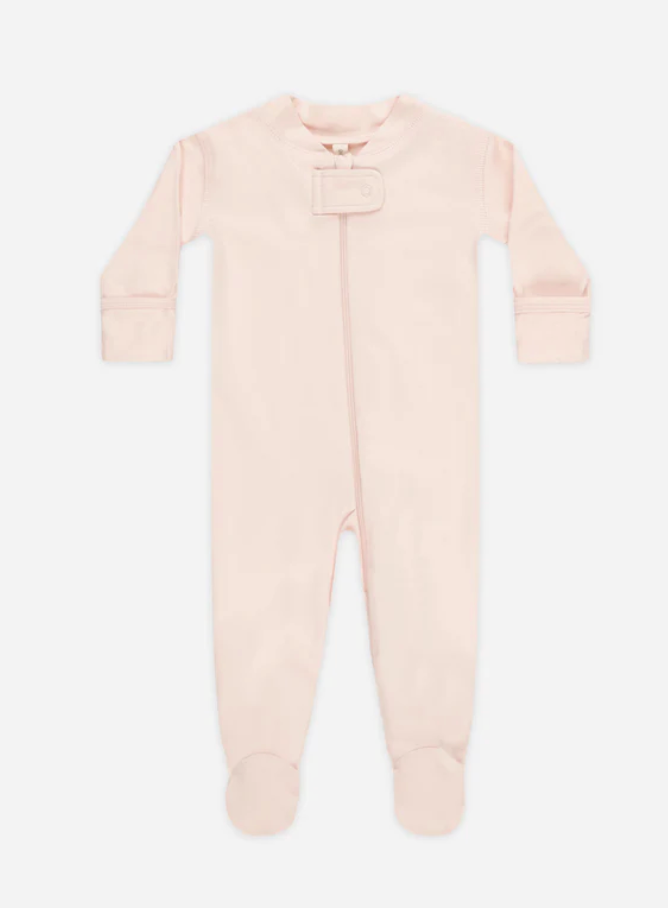 Zip Longsleeve Sleeper Footie - Petal