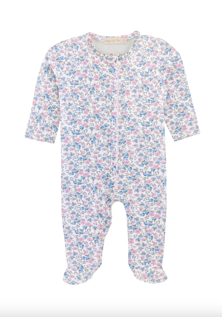 Baby Club Chic - Tiny Soft Floral Footie for baby - Hampton James Clothing