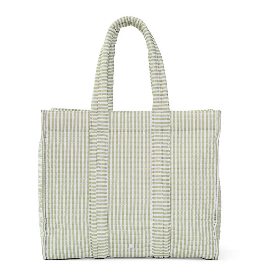 TRVL Go Go Tote - Pimlico Sage Stripe