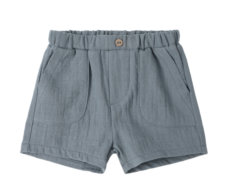 Quincy Mae: Wooden Boxy Space + Ocean Short Set